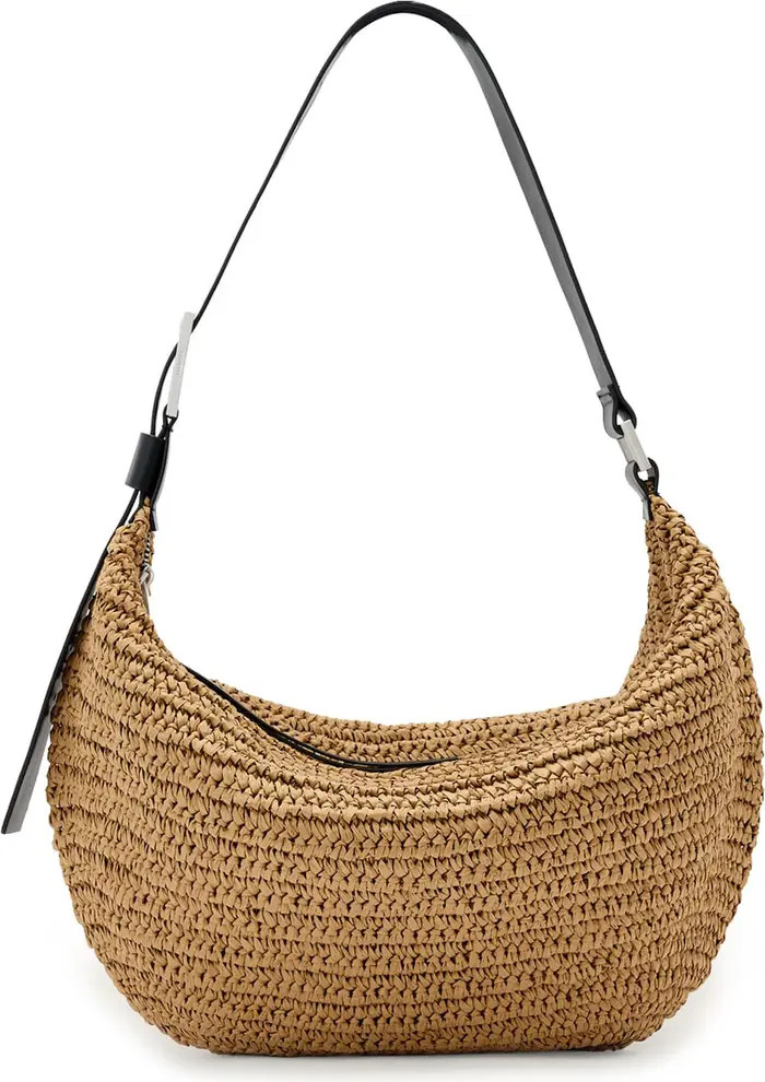 Luna Woven Straw Shoulder Bag | Nordstrom