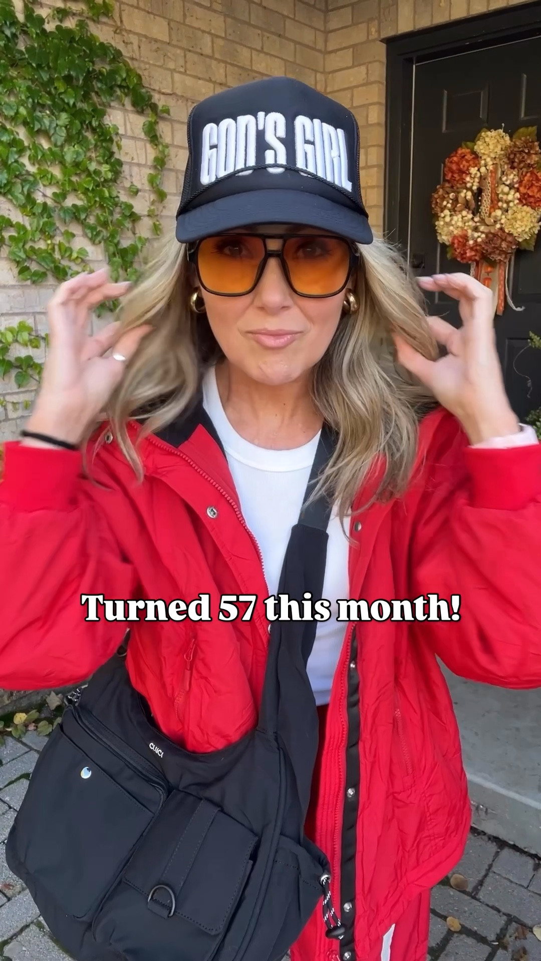 Red tracksuit for cooler days.
Wearing size M in this fleece lined jacket
Where in size M in the track pants

#fallfashion #falloutfit #womenover50 


#LTKSeasonal #LTKOver40 #LTKStyleTip