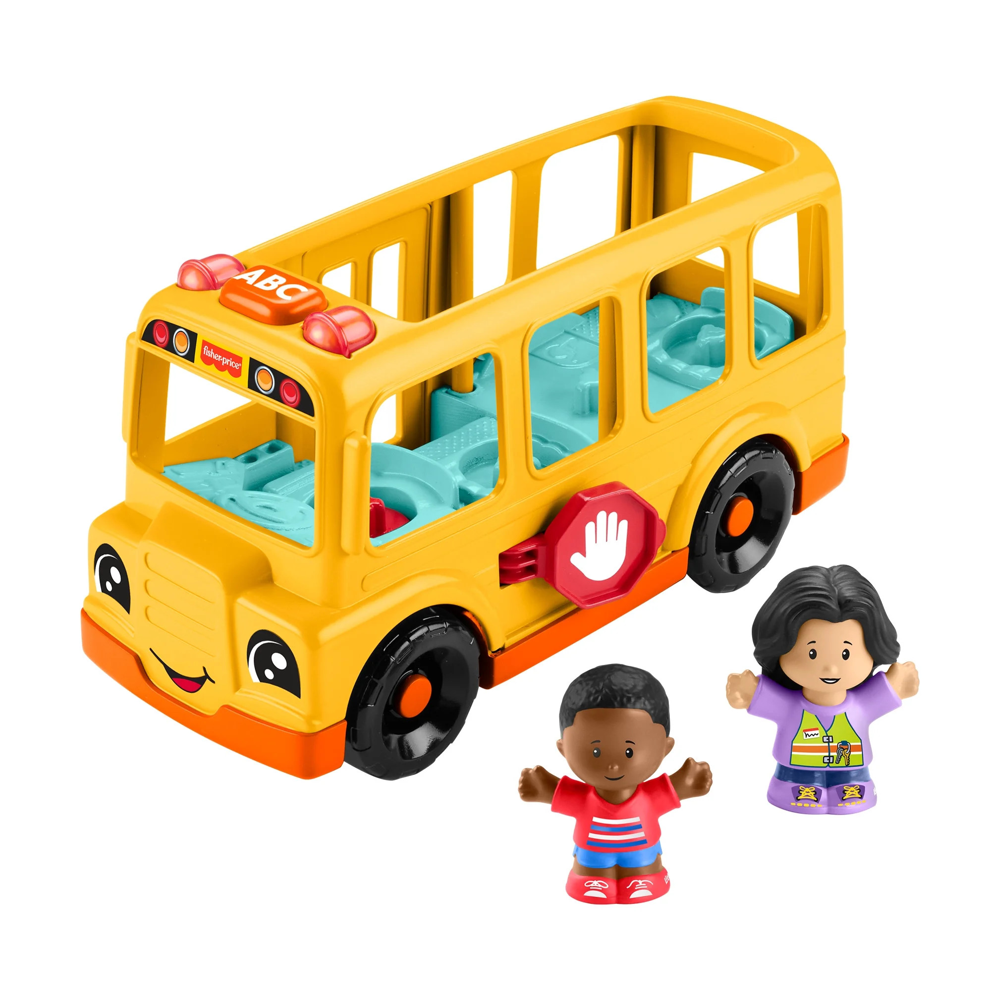 Fisher-Price Little People School Bus Musical Toddler Toy Vehicle with 2 Figures | Walmart (US)