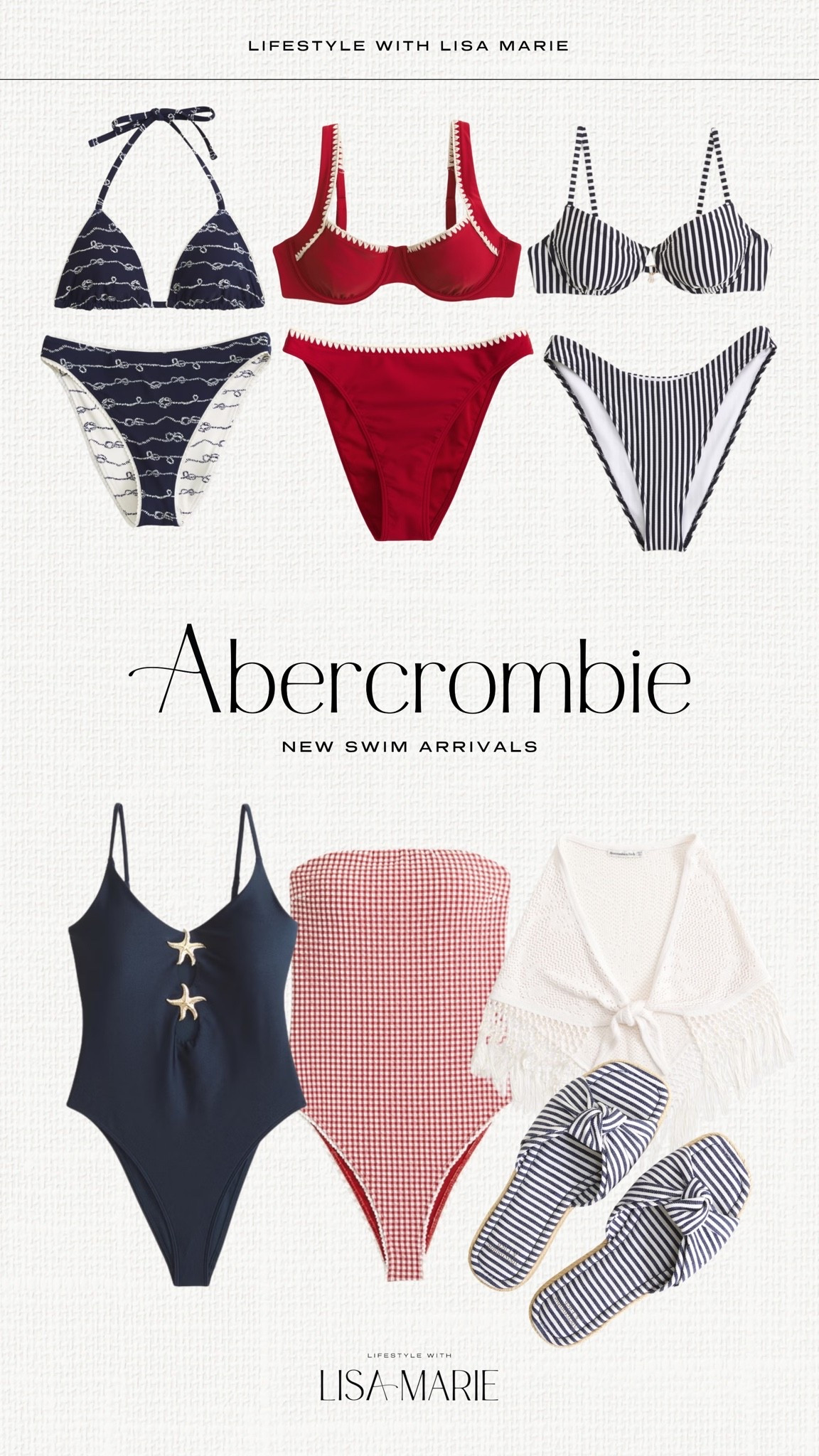 New swim arrivals from Abercrombie - perfect for the upcoming red, white and blue holidays! Swimsuits, bikinis, one pieces, bathing suits and cover-ups for Memorial Day and Fourth of July. Patriotic swim outfits for the pool, beach or boat. Summer swimsuits.

#LTKSeasonal #LTKPetite #LTKSwim