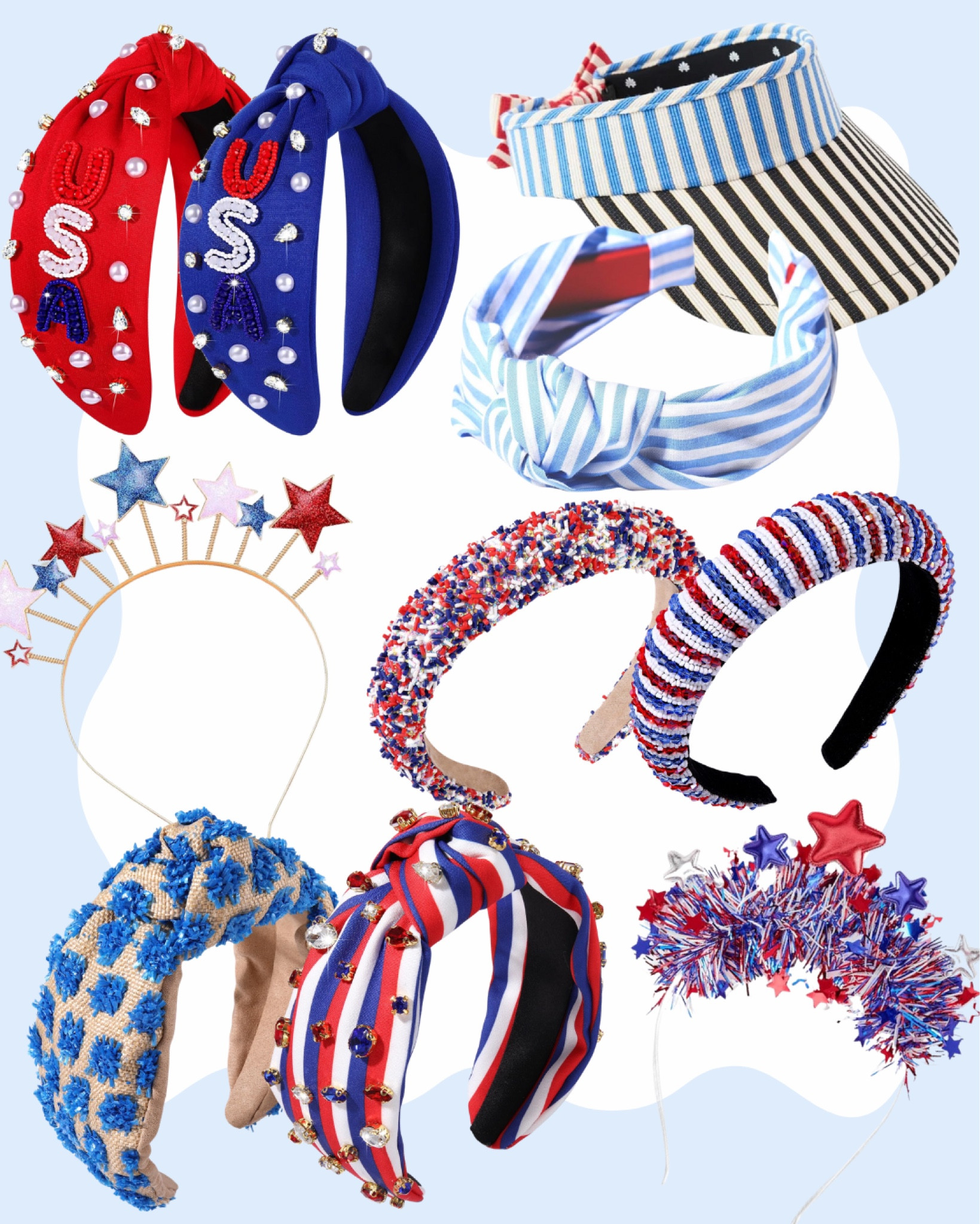 Americana favorites, patriotic, Fourth of July, red white and blue, fireworks, sparklers, summer, pool, beach, vacation, travel, family, kids, all American, flag, cornhole, hot holders, plates, serveware, bowls, hosting, parties, linen napkins, yeti cups, wreath, napkin rings, pie dish, headbands, hats, Amazon finds 

#LTKSummerSales #LTKBeauty #LTKStyleTip