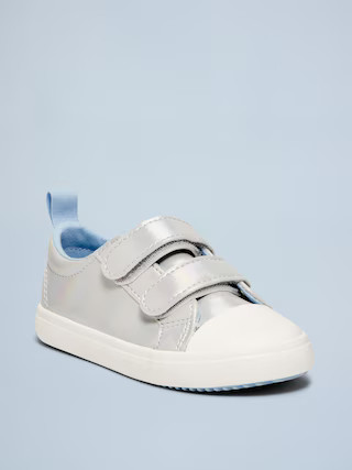 Double Secure-Strap Twill Sneakers for Toddler Girls | Old Navy (US)
