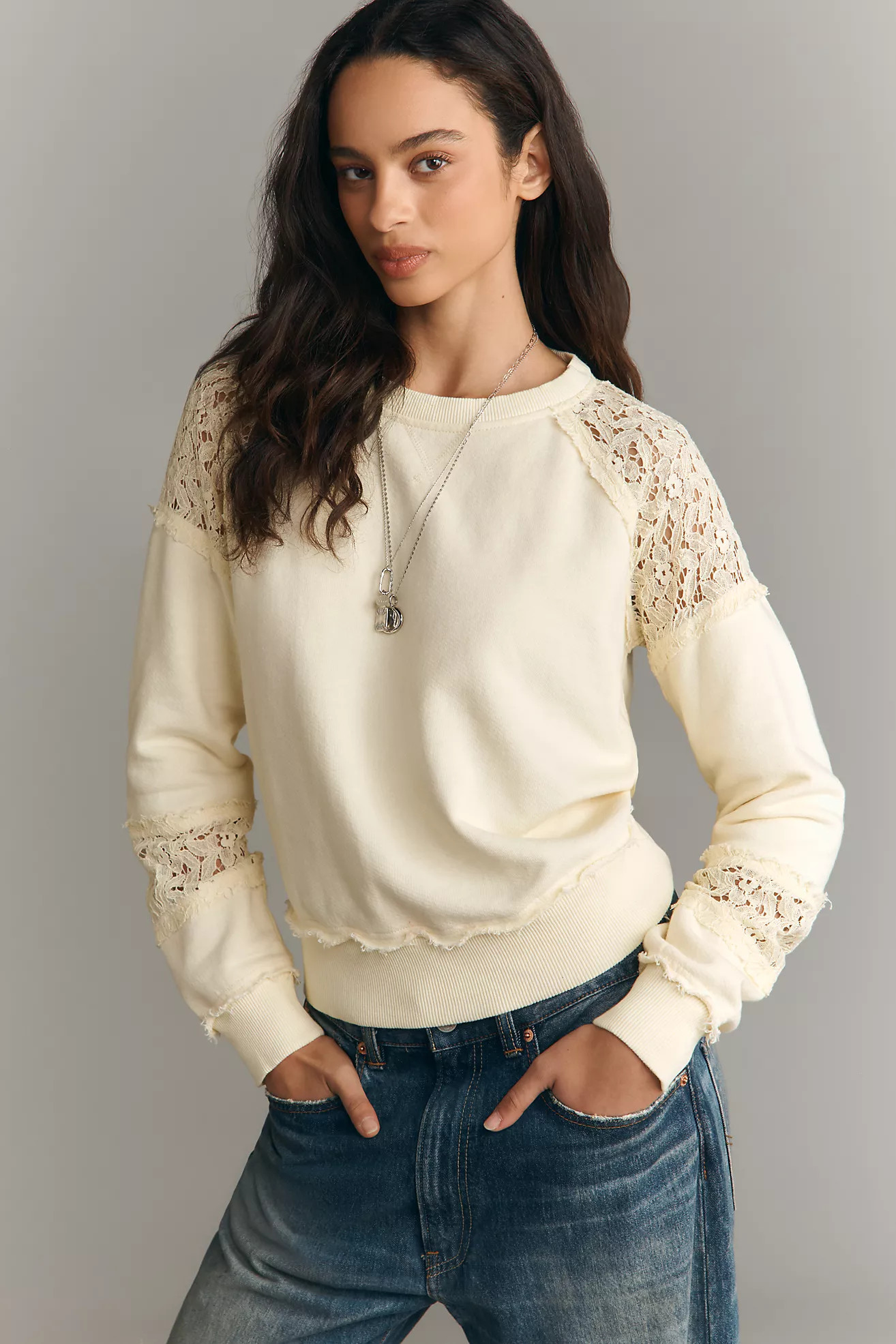 Wilt Round Neck Sweatshirt | Anthropologie (US)