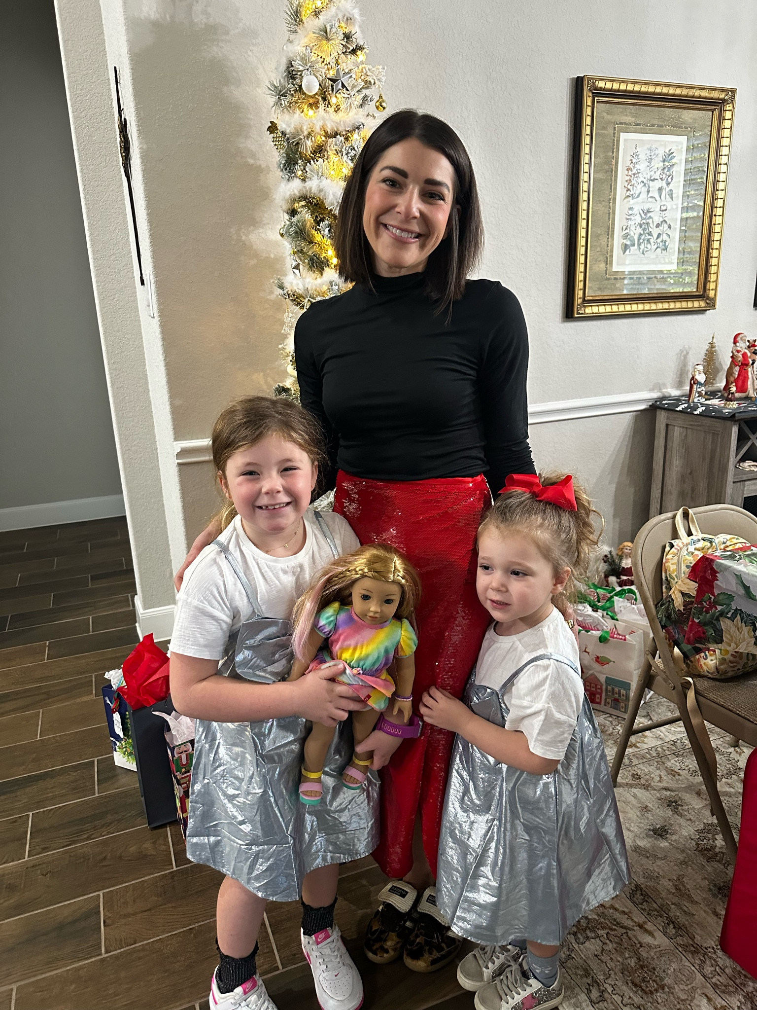 My girls and I got all dressed up for our family Christmas (a week after) party! 

TBH - the girls changed out of these dresses and into their matching tie dye cousin jammies after 15 min 🤣

BUT at least I snagged a 📷 first! #momwin

#LTKSeasonal #LTKFindsUnder50 #LTKFamily