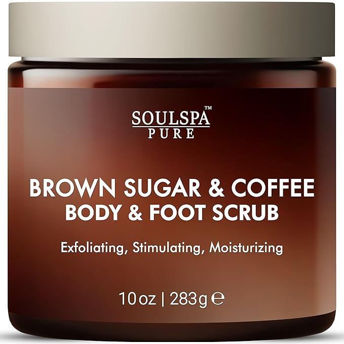 Brown Sugar and Coffee Foot & Body Scrub - Energizing Brown Sugar & Moisturizing Coffee Scrub Bod... | Amazon (US)