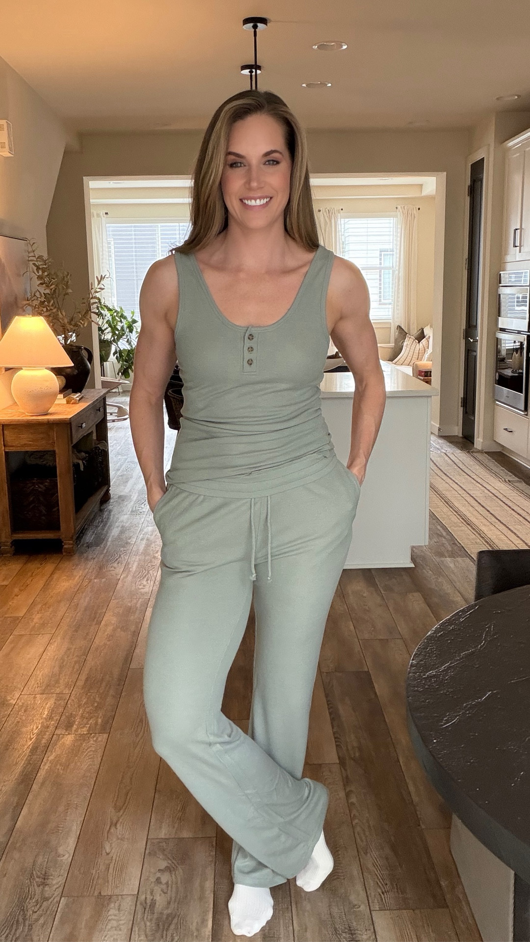 It’s a thing of beauty when clothes are made to fit your body 👏🏼 this set is currently 25% off this weekend with code spring25! 

Tank: wearing M tall
Pants: wearing M XL

#LTKfindsunder100 #LTKstyletip