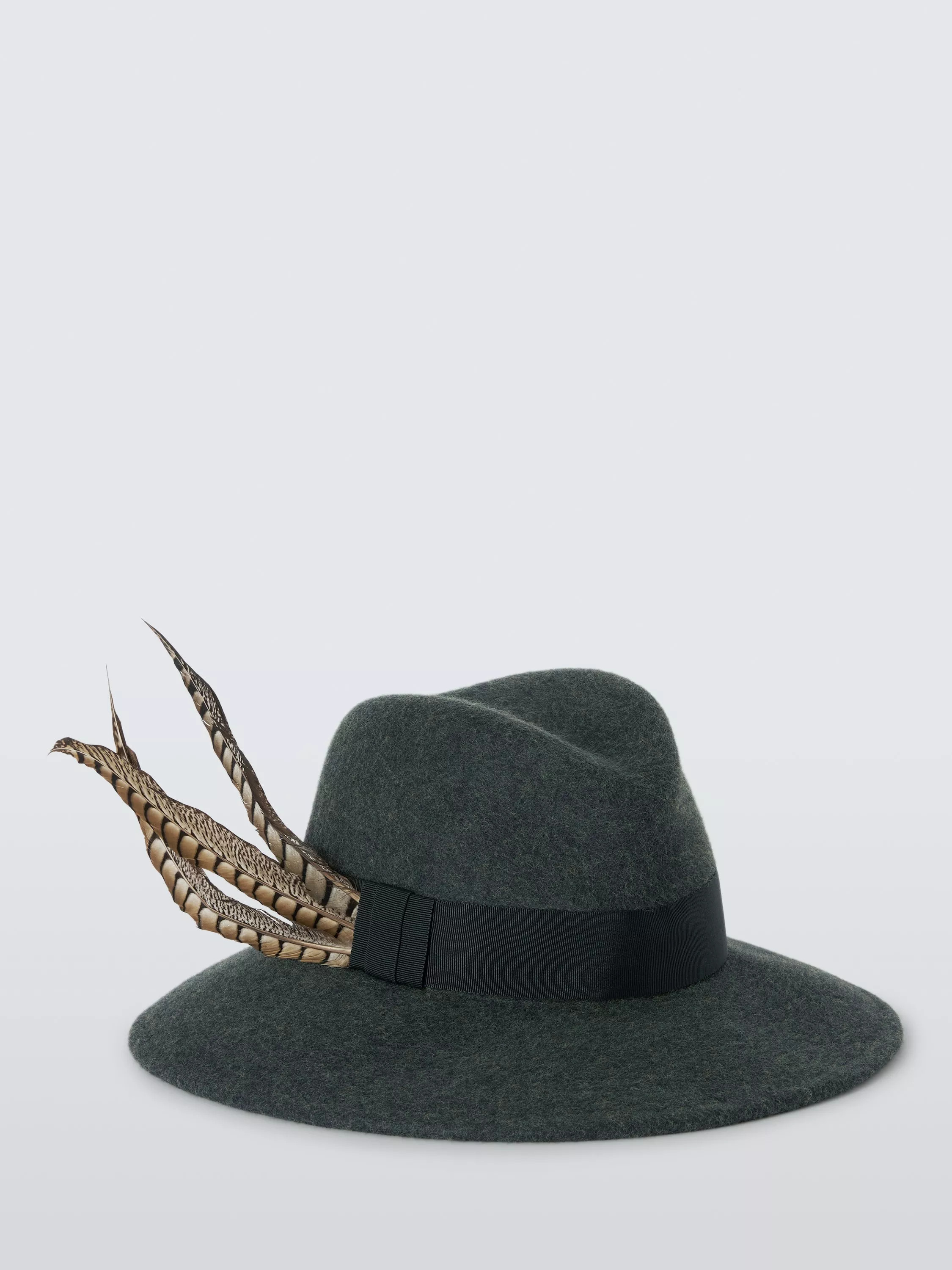 Whiteley Waverly Wool Felt Fedora Hat, Grey Marl | John Lewis (UK)