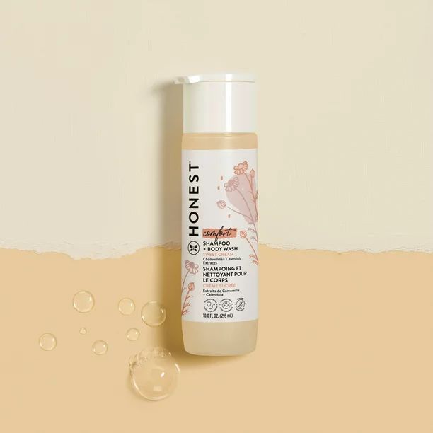 The Honest Company Baby Shampoo + Body Wash, Comfort Sweet Cream, 10 fl. oz. | Walmart (US)