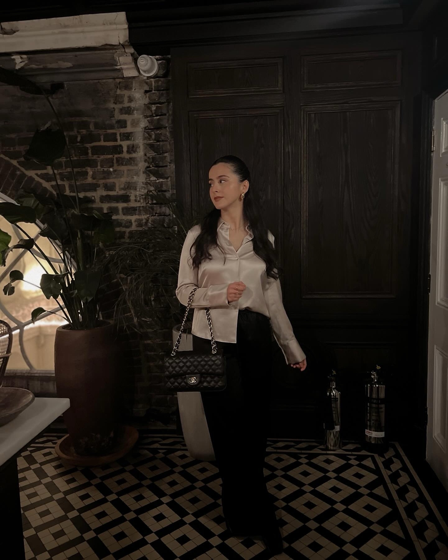 Girls night out 🖤

Satin blouse, satin trousers, ankle boots, neutral outfit, outfit inspiration, outfit goals, ootd, london style, minimal style, winter fashion, going out outfit, evening outfit, simple fit, Parisian style, date night outfit 

#LTKparties #LTKstyletip