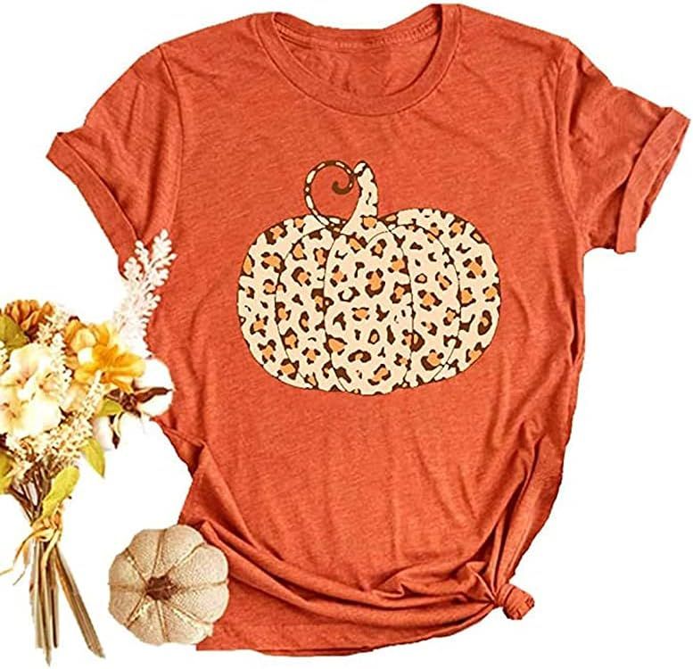 Tiger Printed Short Sleeve Tshirts,Womens Summer Crewneck Graphic Tee Shirt Blouse Tops | Amazon (US)