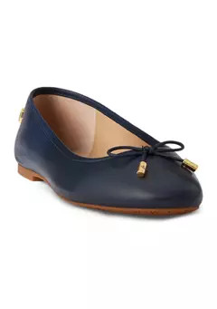 Lauren Ralph Lauren Jayna Nappa Leather Flats | Belk