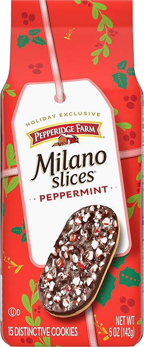 Pepperidge Farm Milano Slices Peppermint Cookies, 5 Oz | Amazon (US)