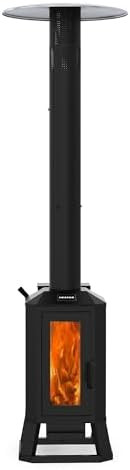 70,000 BTU Wood Pellet Outdoor Patio Heater with Glass Viewing Window – Pellet Heaters for Ou... | Amazon (US)