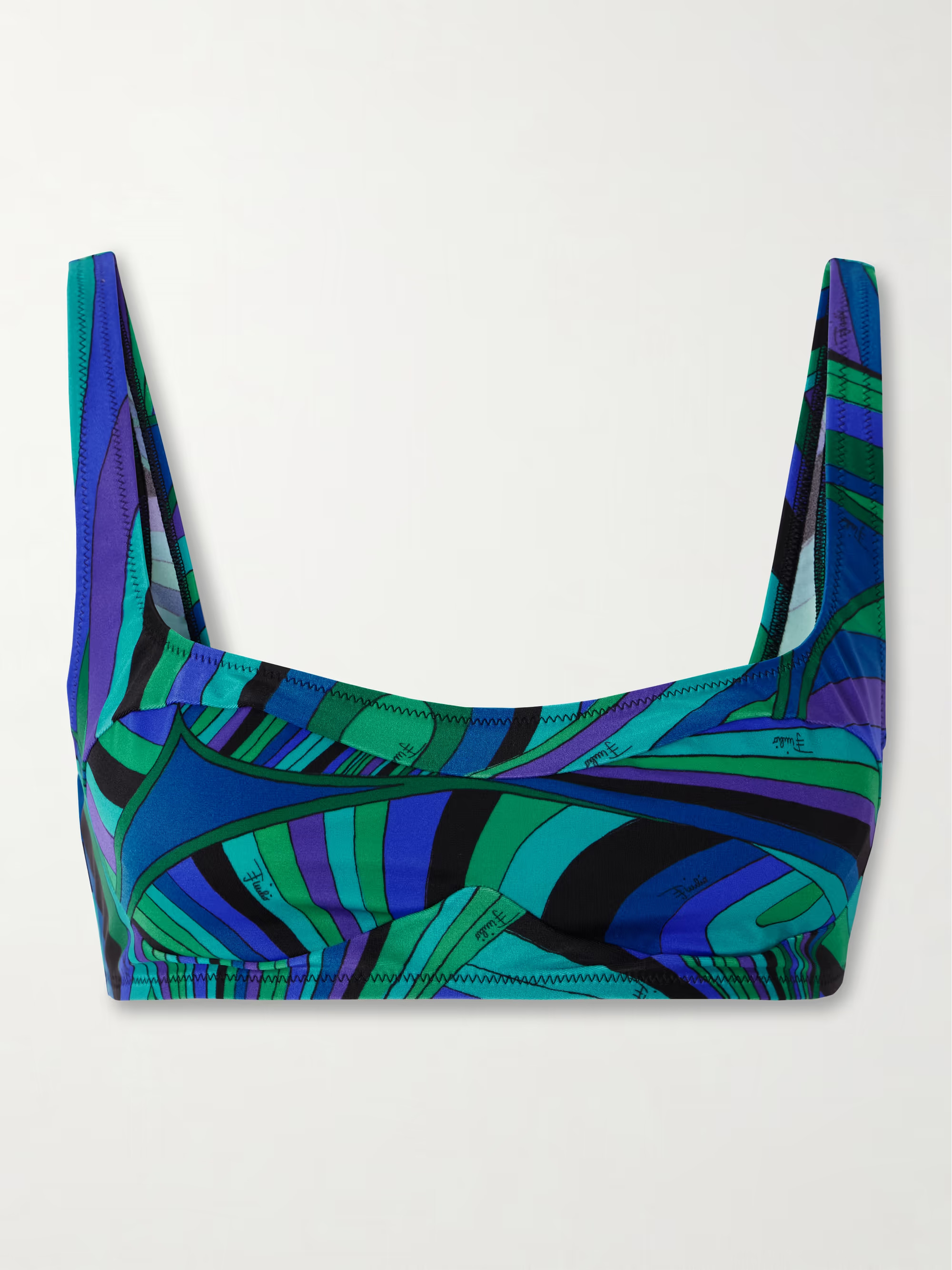 Printed bikini top | NET-A-PORTER (US)