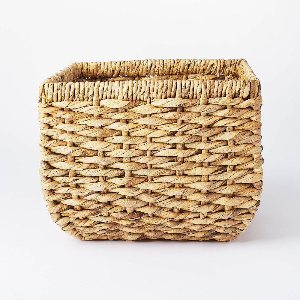 13"" x 11"" Chunky Cube Woven Basket Natural - Threshold designed with Studio McGee | Target