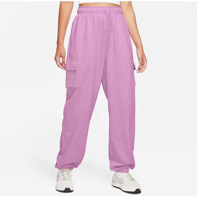 Nike Women's Club Fleece Cargo Pants Beyond Pink/(White), Small - Women's Athletic Fleece at Academy Sports | Academy Sports + Outdoors