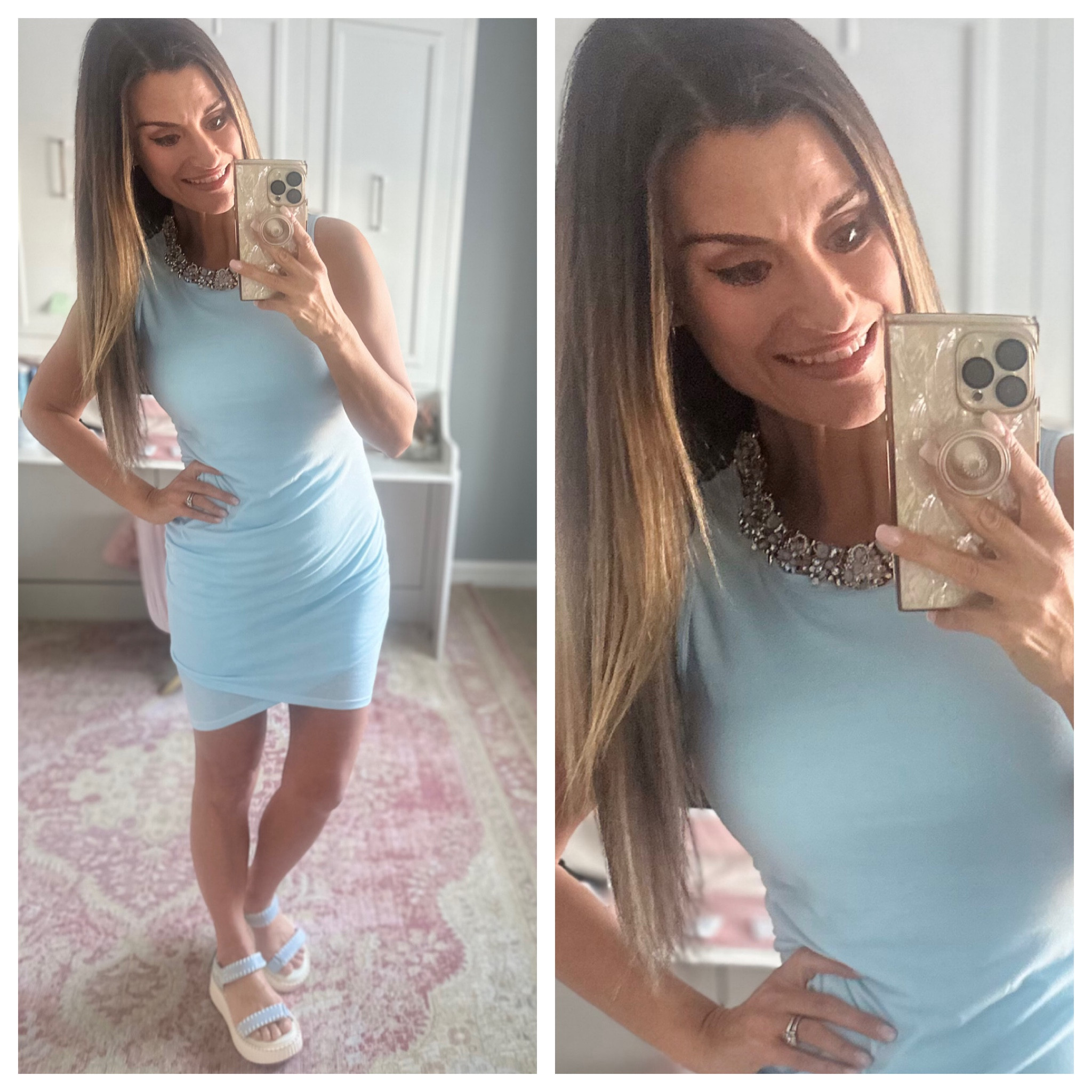 How to style a blue dress 

#LTKfindsunder50 #LTKover40 #LTKstyletip