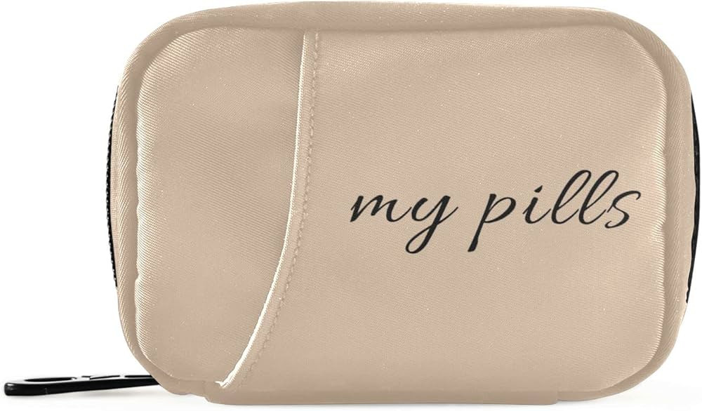 Naanle Text My Pills Pill Box 7 Day Case Bag Travel Organizer with Zipper Portable Weekly Compact... | Amazon (US)
