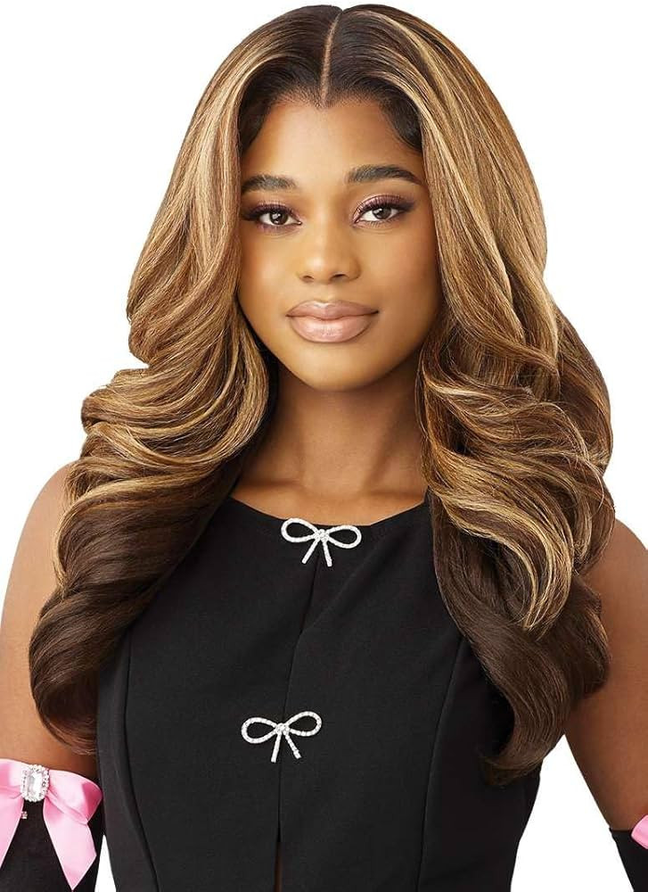 Outre Lace Front Wig - Perfect Hair Line 13X6 - True Frontal - Peak 704 (OFF BLACK 1B) | Amazon (US)