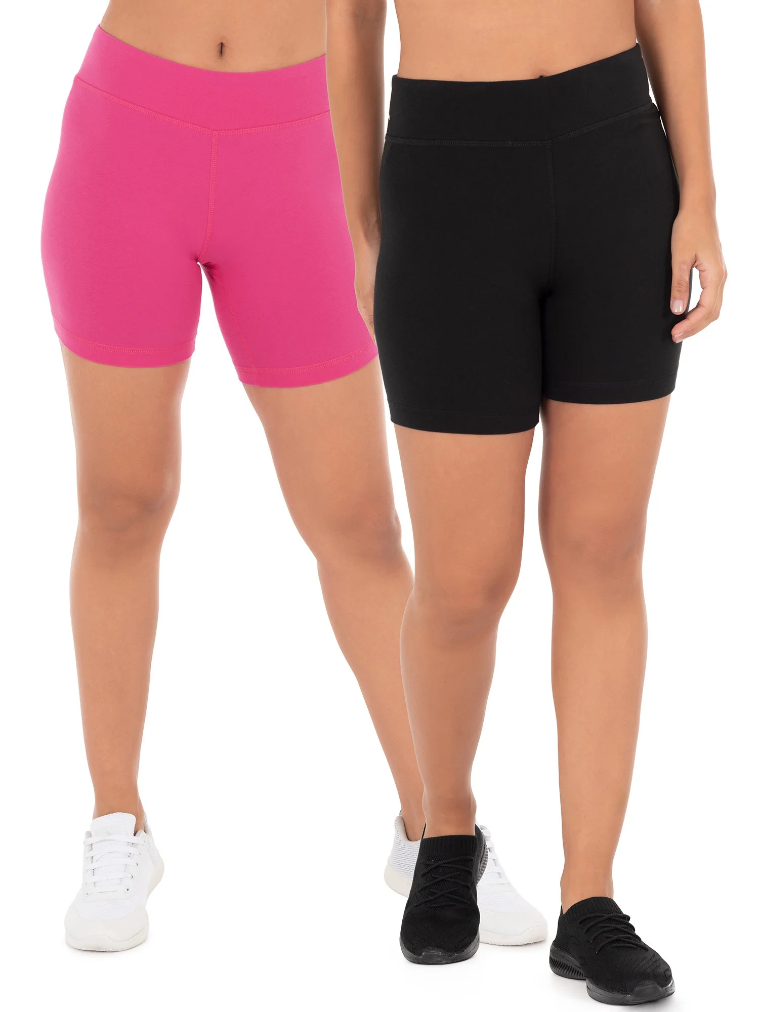 Athletic Works - Athletic Work's Women's Active 2 Pack Bike Shorts - Walmart.com | Walmart (US)
