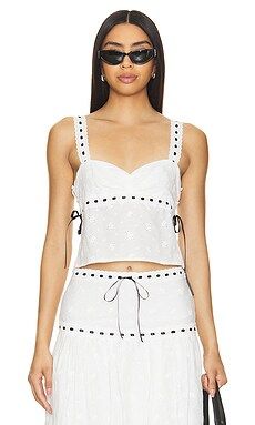 MAJORELLE Carmen Top in White from Revolve.com | Revolve Clothing (Global)