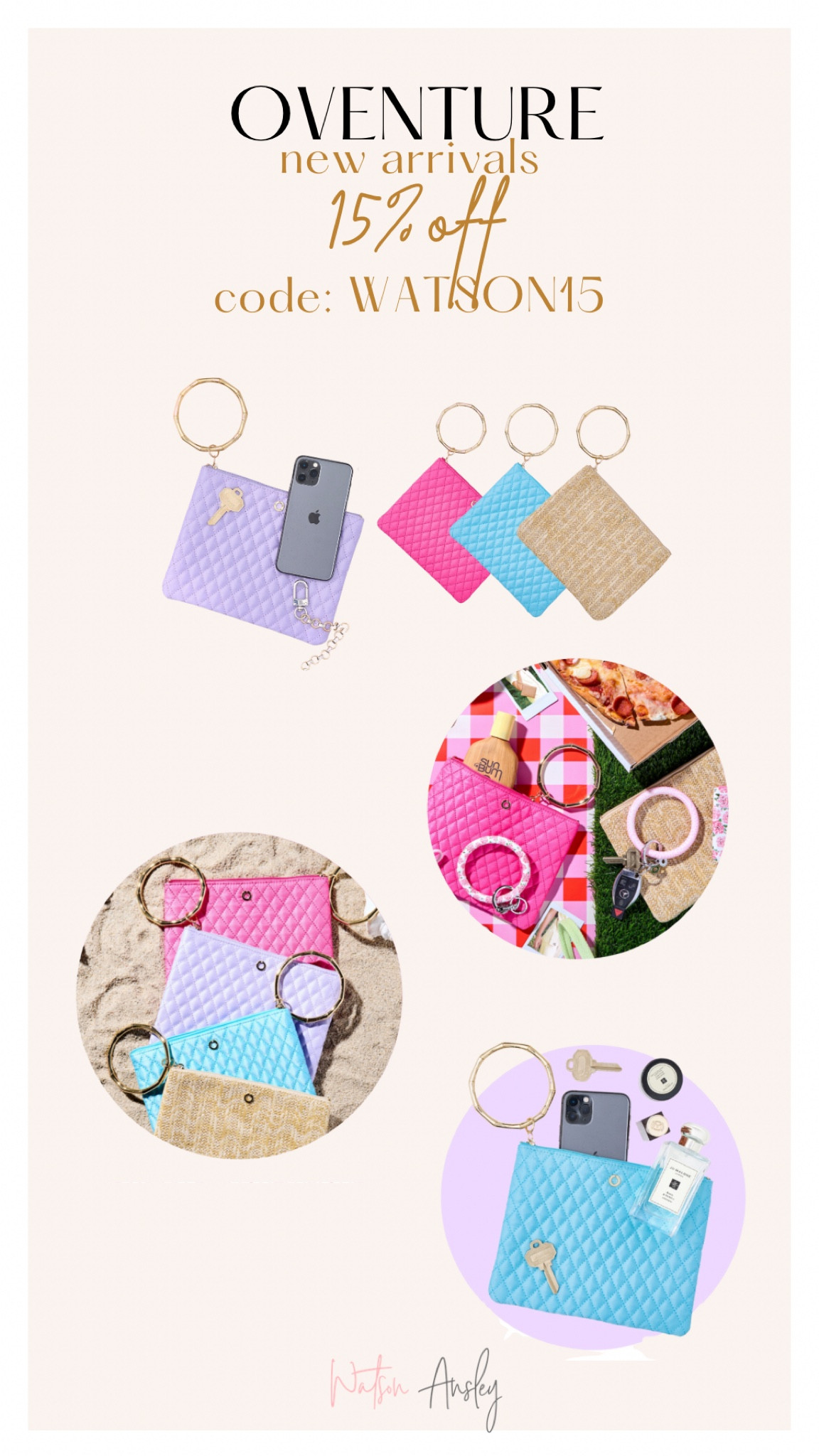 How pretty are these new arrivals for Spring?! These hands free pouches are perfect for mom life, night out, beach days and more!

Shop 15% off Oventure with my code: WATSON15 below


#LTKsalealert #LTKstyletip #LTKfindsunder50