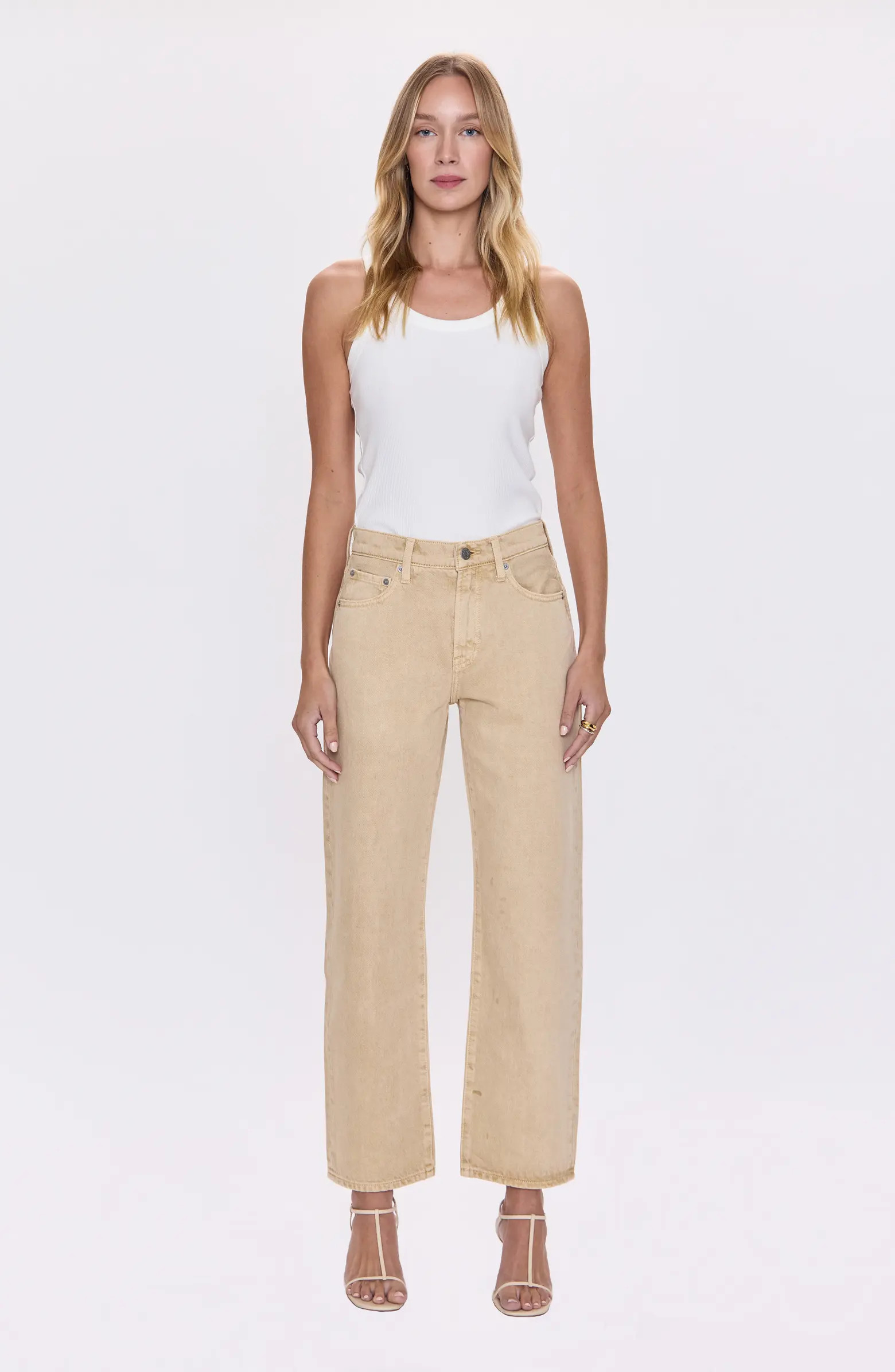Lexi Mid Rise Bowed Straight Leg Jeans | Nordstrom