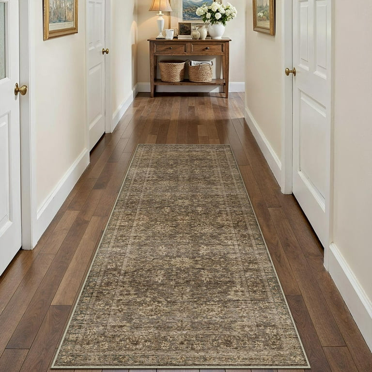 BERTHMEER 2'x6' Runner Rugs for Hallway Entrance Bedroom Entryway Kitchen Non Slip Washable Tradi... | Walmart (US)
