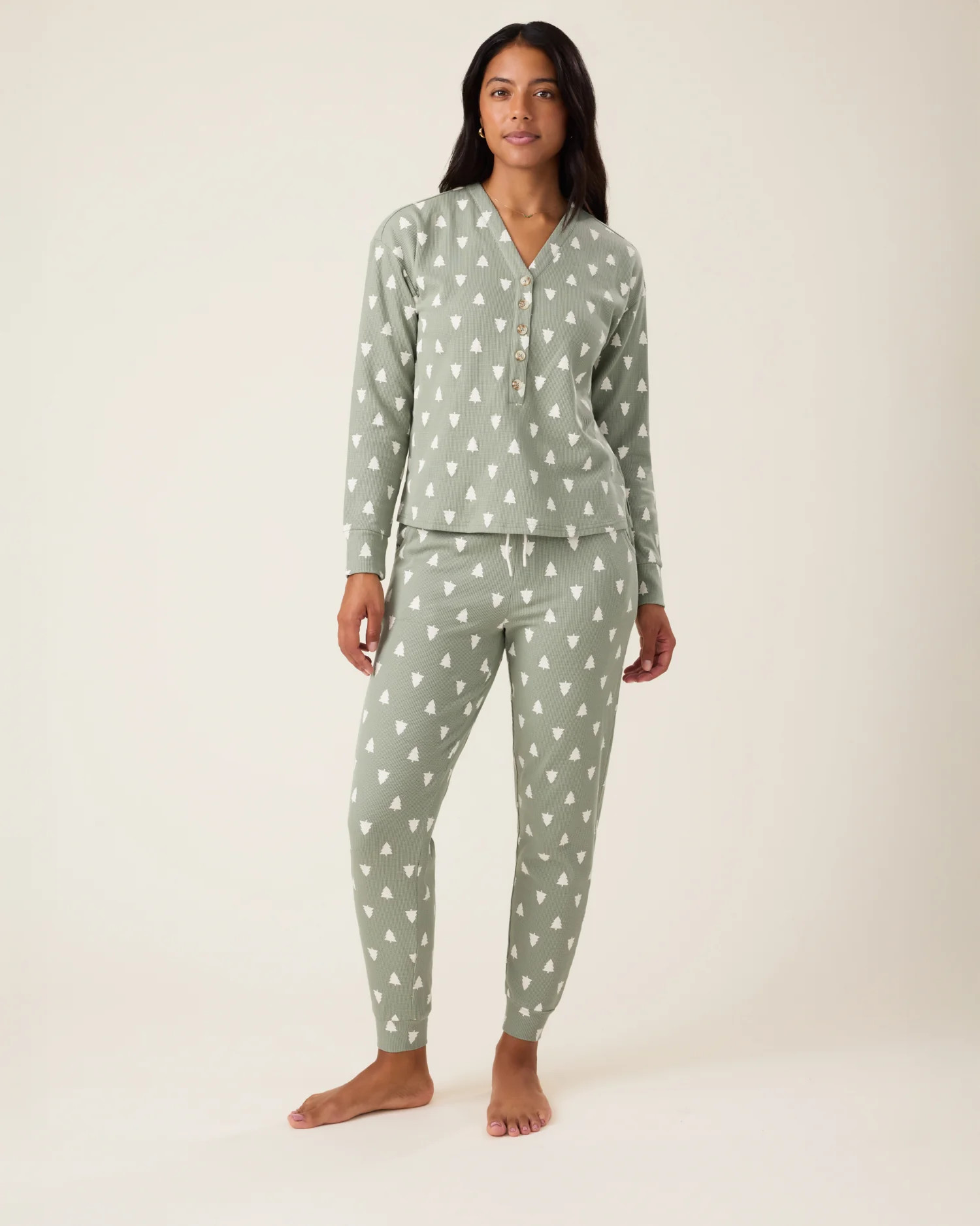 Waffle Maternity & Nursing Lounge Set | Sage Trees - Kindred Bravely | Kindred Bravely