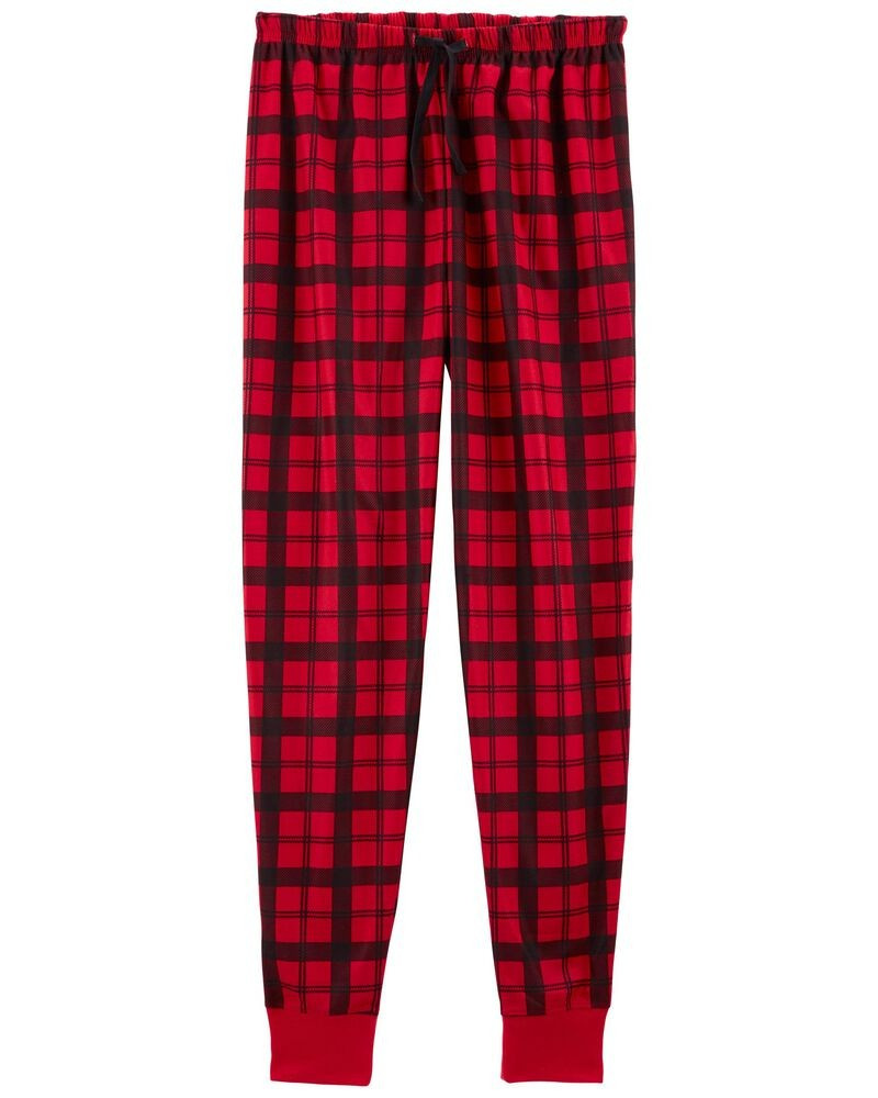 Adult Plaid Adult Fleece PJ Pants | Carter's