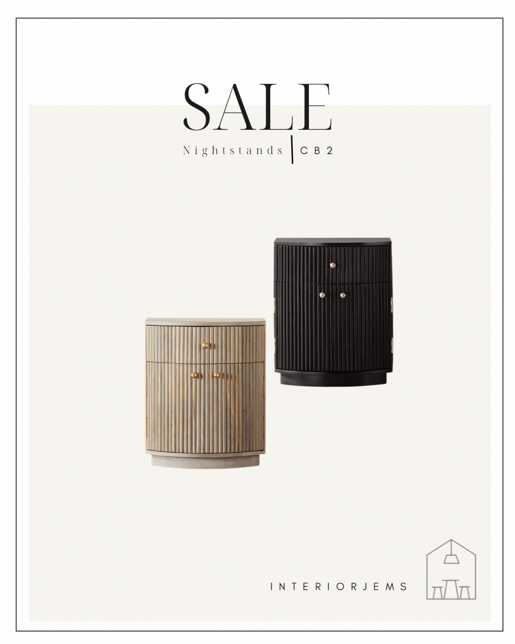 Favorite nightstands are on sale, round nightstands, black nightstands, natural wood nightstands, cb2 furniture sale 

#LTKstyletip #LTKhome #LTKsalealert