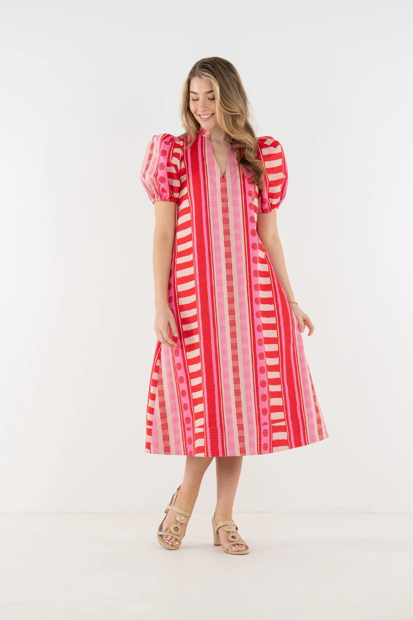 Hampton Dress in Peach Jubilee | Emily McCarthy