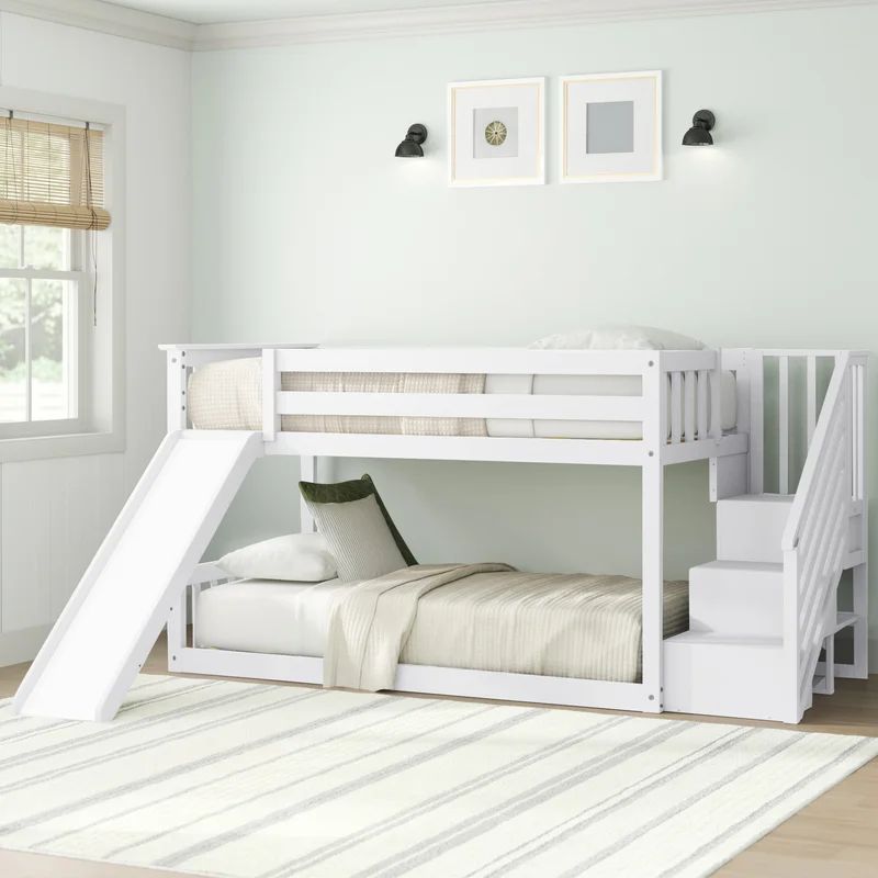 Almonte Twin Over Twin Solid Wood Standard Bunk Bed by Sand & Stable™ Baby & Kids | Wayfair North America