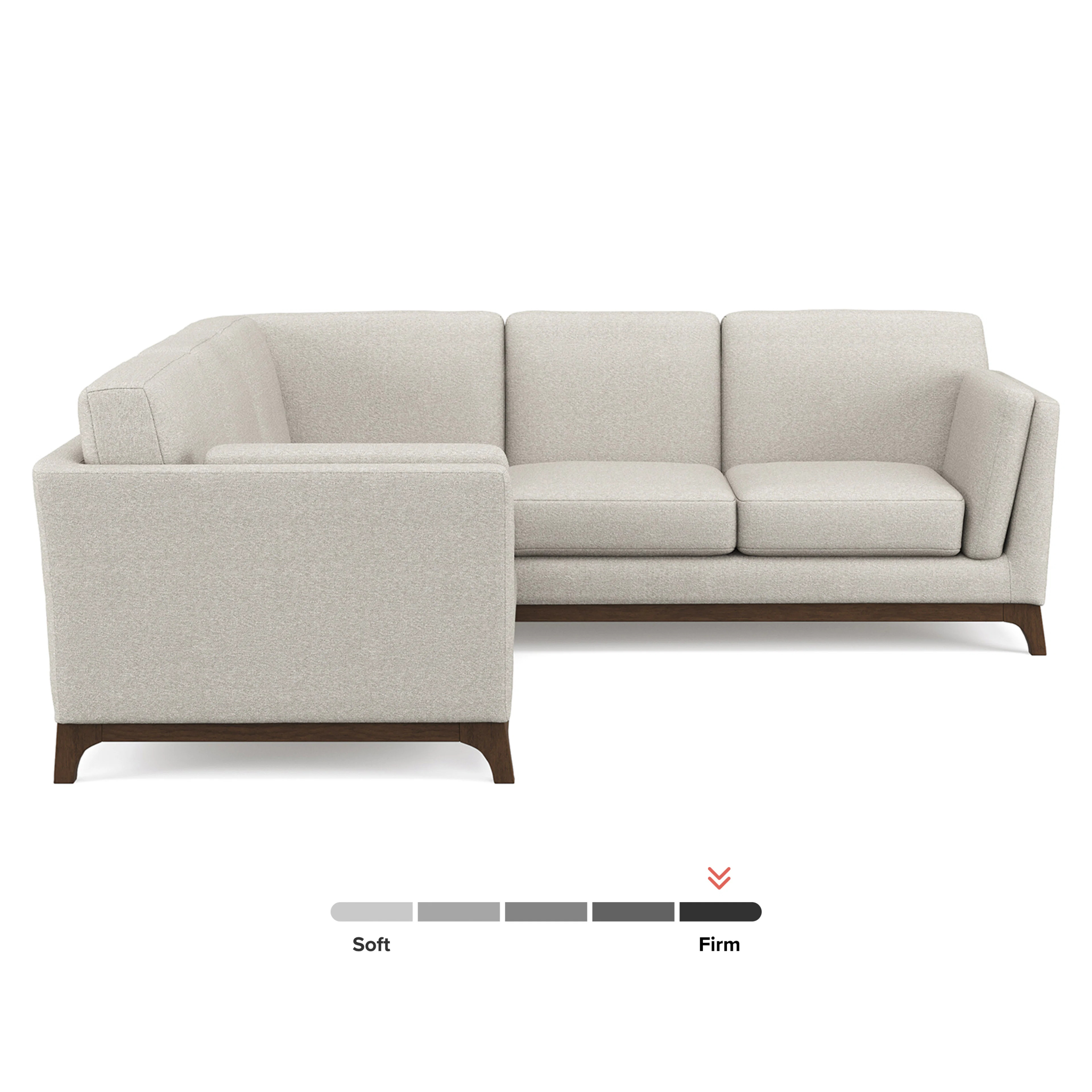 Ceni 88" Corner Sectional - Chalk Gray | Article