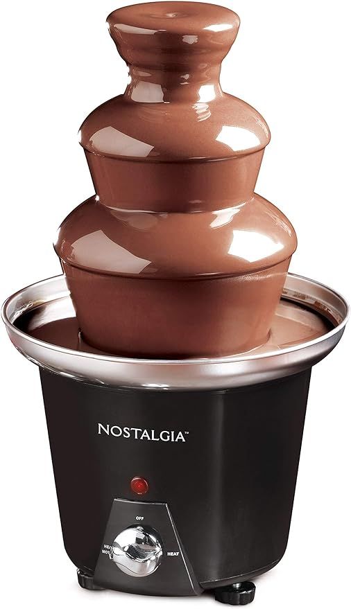 Nostalgia 3 Tier Electric Chocolate Fondue Fountain Machine for Parties - Melts Cheese, Queso, Ca... | Amazon (US)