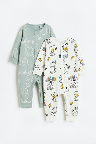 2-pack Printed Pajamas | H&M (US + CA)