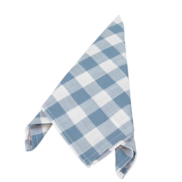 Aafreen Polyester Checkered Square Napkin | Wayfair North America