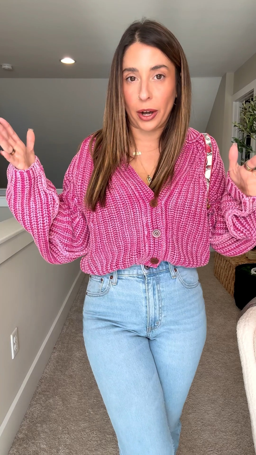 An outfit to cure the winter uglies. Size 27 short in denim & xsmall in sweater 

#LTKPetite #LTKSaleAlert #LTKselfcare