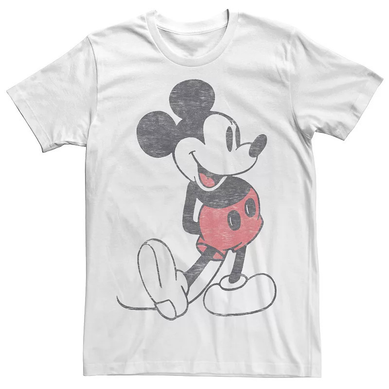 Disney's Mickey & Friends Mickey Mouse Men's Vintage Portrait Tee, Size: Small, White | Kohl's