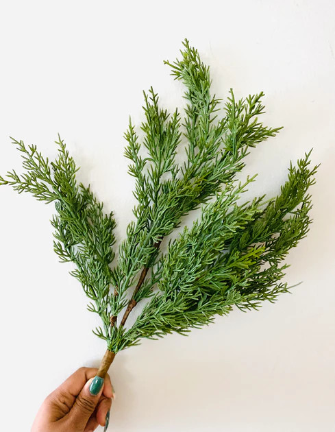 Artificial Cedar Stems - bundle of 4 | Journey Decor