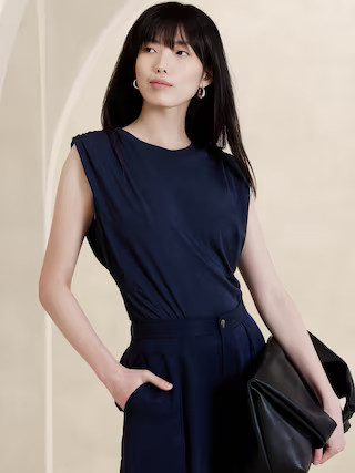 Shoulder Pad Top | Banana Republic Factory