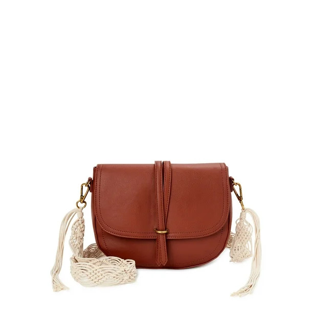 Scoop Women's Macrame Crossbody Satchel Handbag - Walmart.com | Walmart (US)