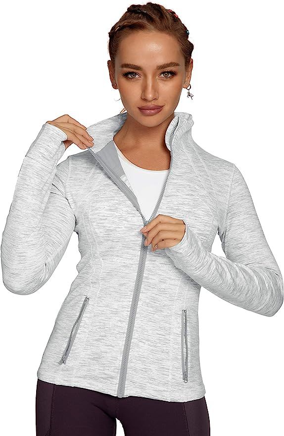 QUEENIEKE Women's Sports Define Jacket Slim Fit and Cottony-Soft Handfeel 60927 | Amazon (US)