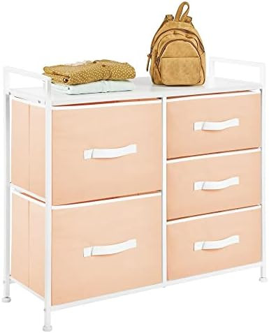 mDesign Storage Dresser Furniture Unit - Large Standing Organizer Chest for Bedroom, Office, Livi... | Amazon (US)