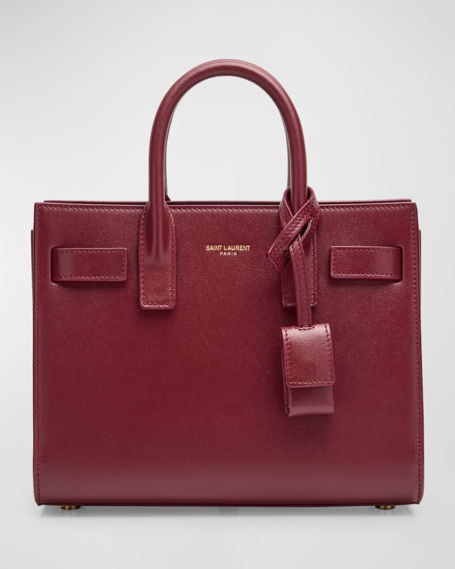 Saint Laurent Sac De Jour Nano Top-Handle Bag in Smooth Leather | Neiman Marcus