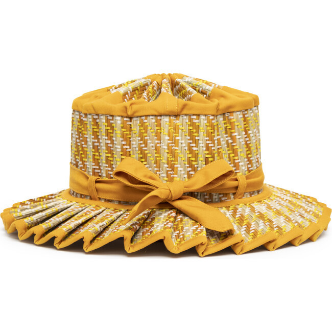 Lorna Murray | Luxe Mayfair Child Hat, Sundeck (Orange, Size Small) | Maisonette | Maisonette
