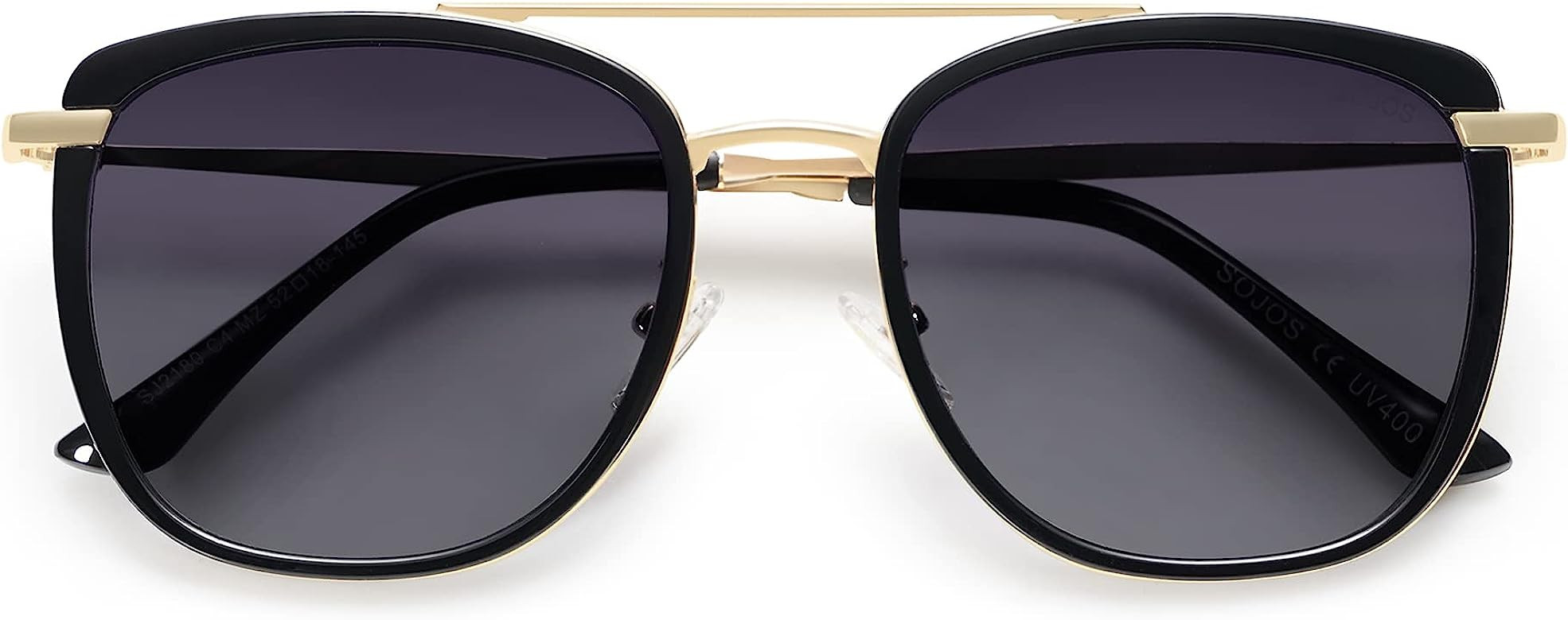 SOJOS Retro Aviator Square Polarized Sunglasses For Women Men,Vintage Women's Sun Glasses Shades ... | Amazon (US)