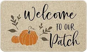 Artoid Mode Welcome to Our Pumpkin Patch Decorative Doormat, Seasonal Fall Autumn Harvest Thanksg... | Amazon (US)