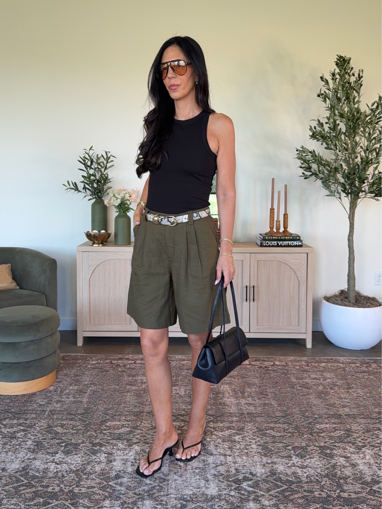 Love a Bermuda short this Summer and these basic tanks are so affordable! 
Shorts- size 2 
Tank- small

#LTKU #LTKOver40 #LTKootd