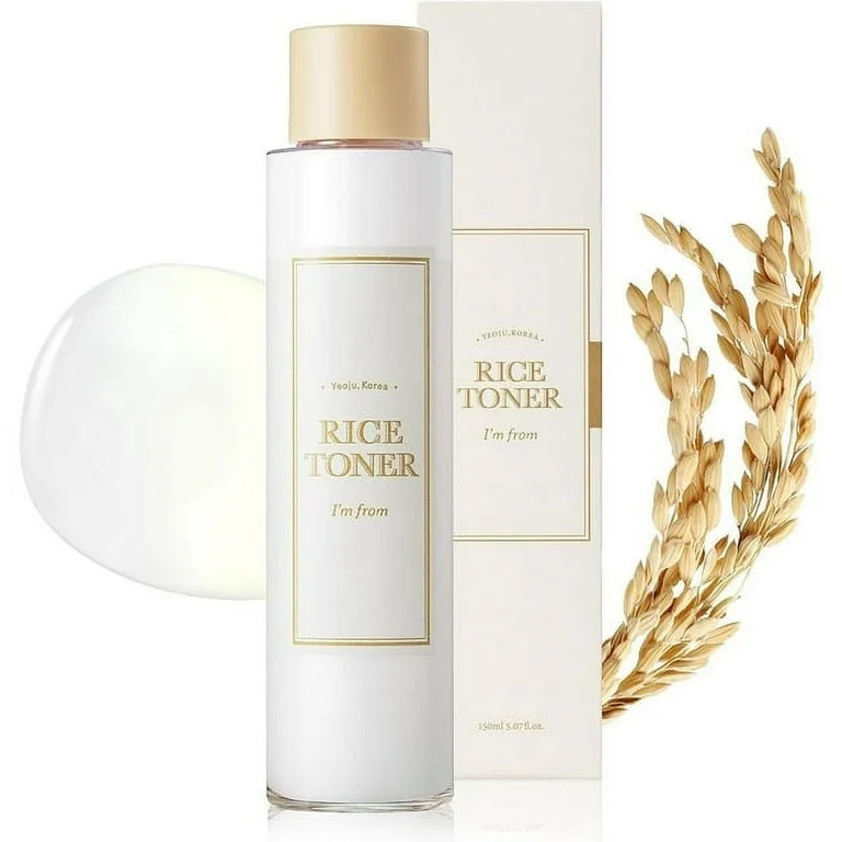 Rice Toner, 77.78% Rice Extract from Korea, Glow Essence with Niacinamide, Hydrating for Dry Skin... | Walmart (US)